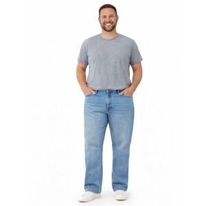 HARBOR BAY Men's Loose Fit Jeans – Size 42x34‎ Light Wash
